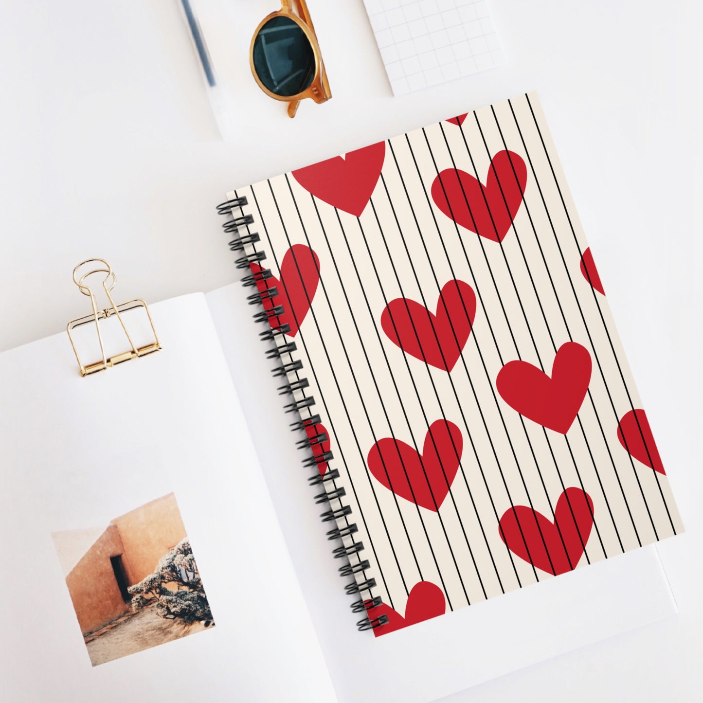 Bars & Hearts Notebook