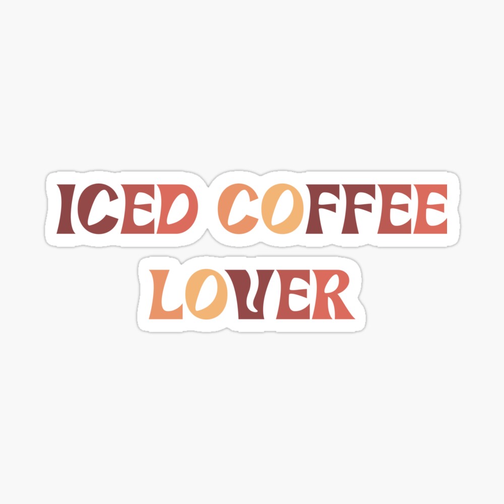Iced Coffee Lover Kiss-Cut Sticker