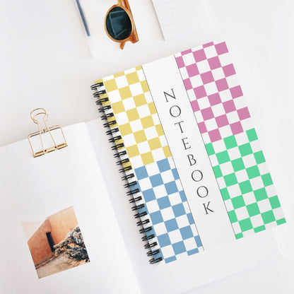 Pastel Grid Notebook