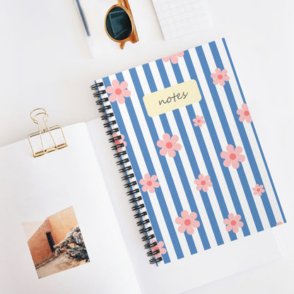 Stripes & Flowers Notebook