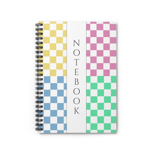 Pastel Grid Notebook