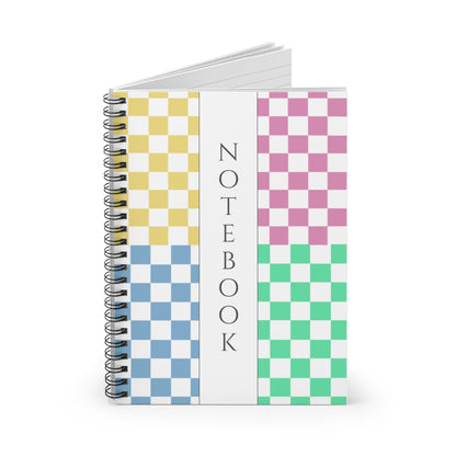 Pastel Grid Notebook