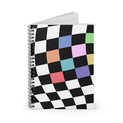 Twisted Checks Board Notebook