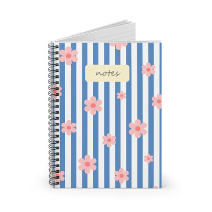 Stripes & Flowers Notebook