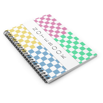 Pastel Grid Notebook