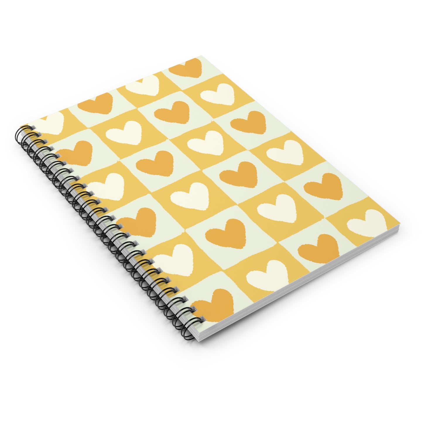 Yellow Love Squares Notebook