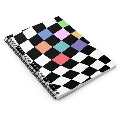 Twisted Checks Board Notebook