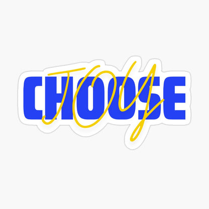 Choose Joy Kiss-Cut Sticker